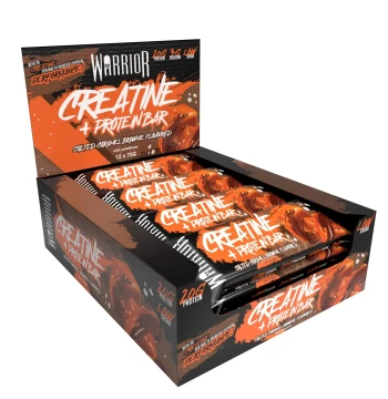 Warrior Creatine Bars 12x75g Salted Caramel Brownie